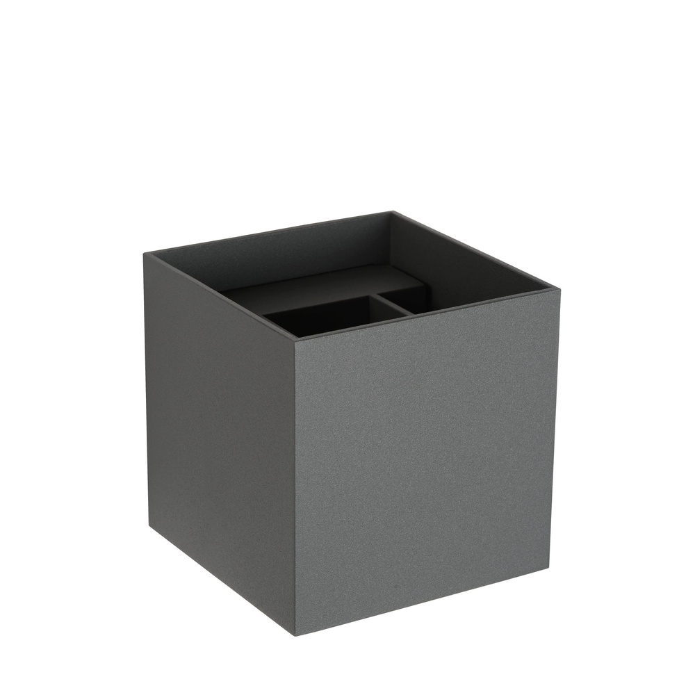Lucide Vierkante wandspotXio 2700K grijs - 09217/04/36